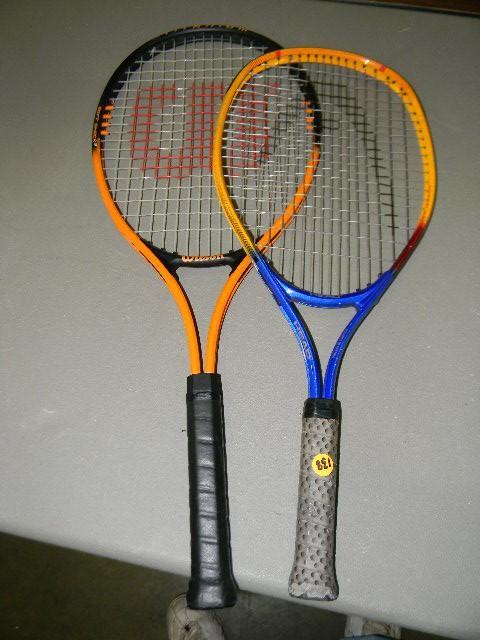 lot 138 image: Lot of 2 tennis rackets - Wilson an...