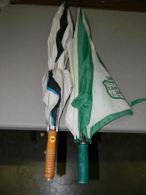 lot 144 image: Lot of two large umbrellas...