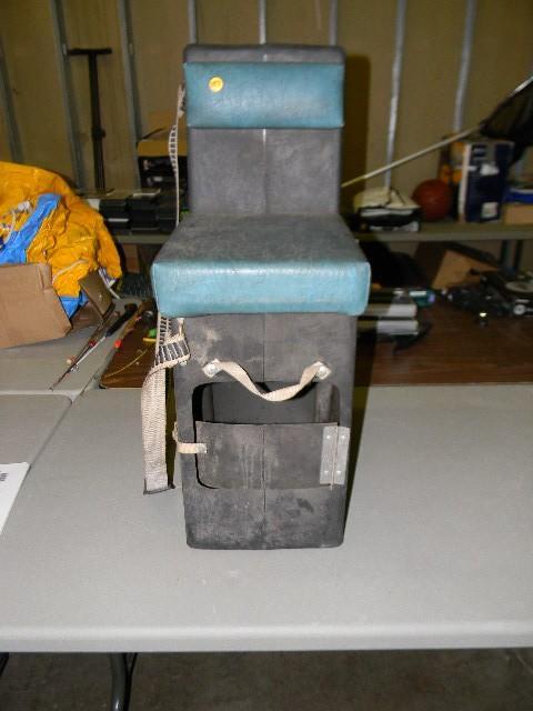 lot 157 image: Ice fishing chair with built-in sto...