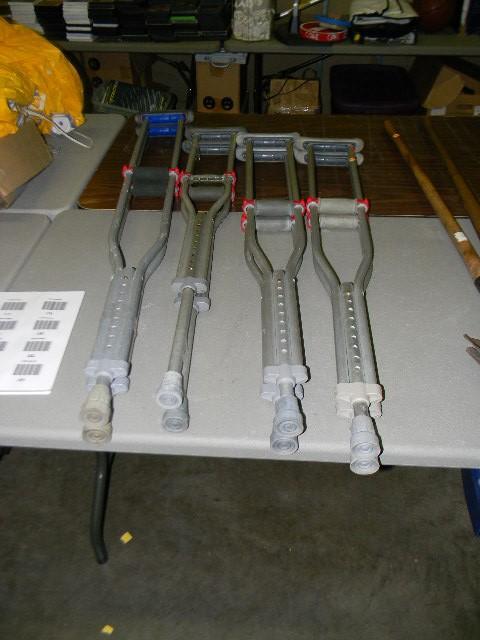 lot 169 image: Lot of 4 sets of crutches - two set...