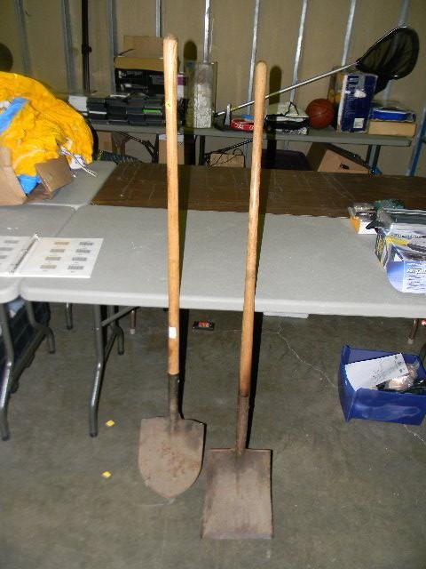 lot 170 image: Lot of 2 shovels - one spade and on...