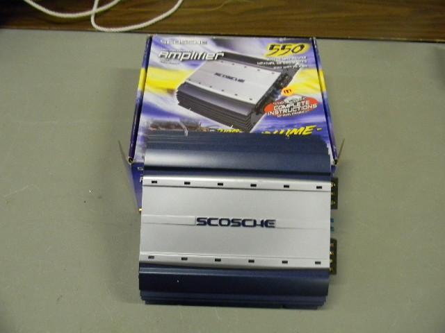 lot 187 image: Scosche amplifier 550 - model SA550...