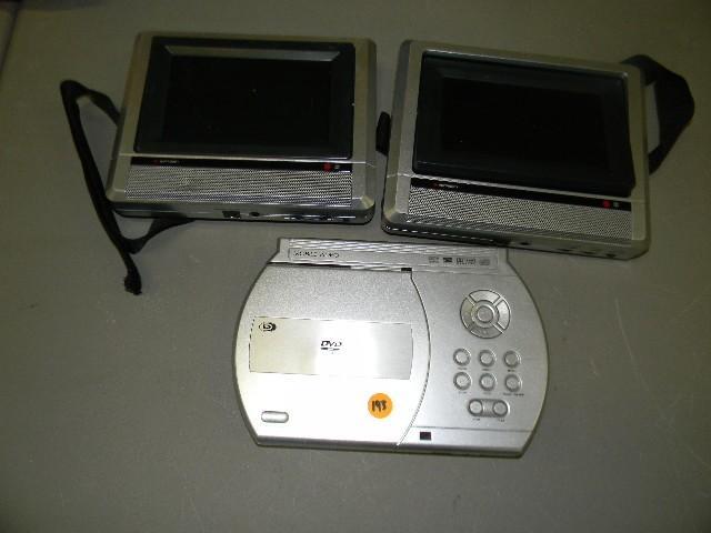lot 193 image: Portable DVD player with two screen...