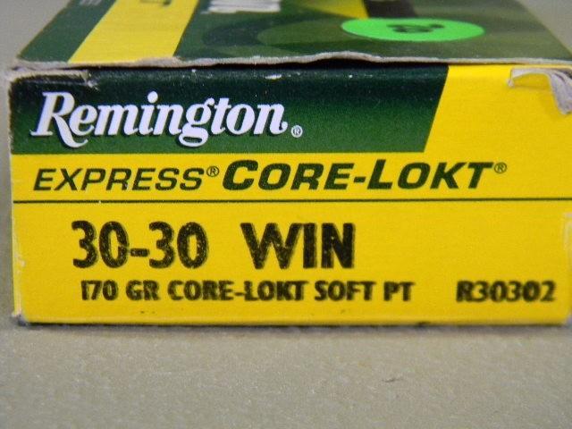 lot 20 image: Full box of Remington 30-30 express...