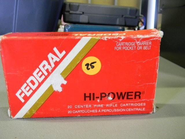 lot 25 image: Full box of Federal 30-06 springfie...