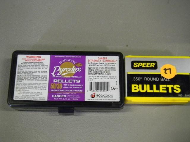 lot 27 image: Lot of 2 boxes - one box .350 round...