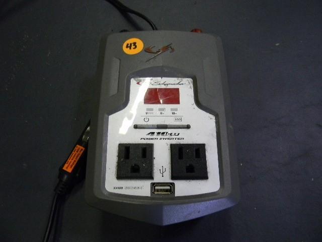 lot 43 image: Schumacher car plug power inverter ...