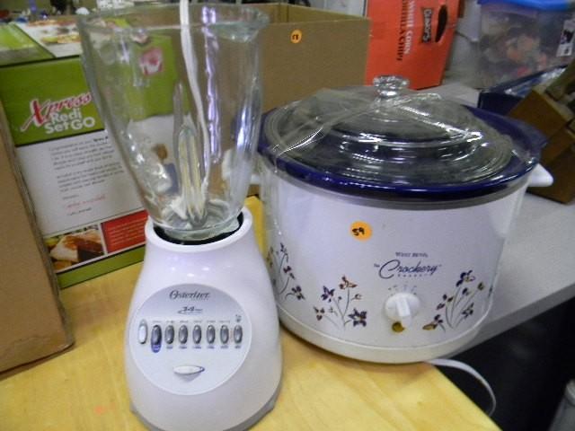 lot 59 image: Oysterizer blender (missing lid) an...