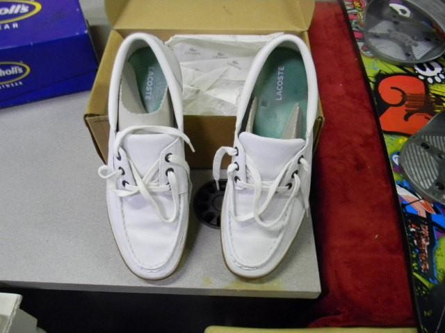 lot 63 image: Size 13 Lacoste shoes - only worn o...
