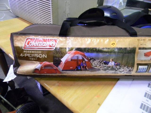 lot 77 image: Coleman 4-person tent...