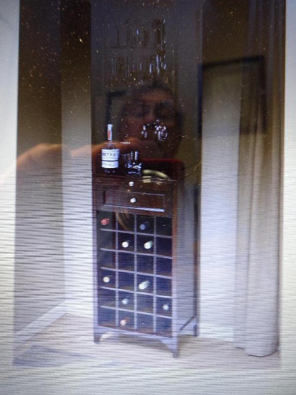 MYHOME TALL WINE CABINET.Bidder is ...