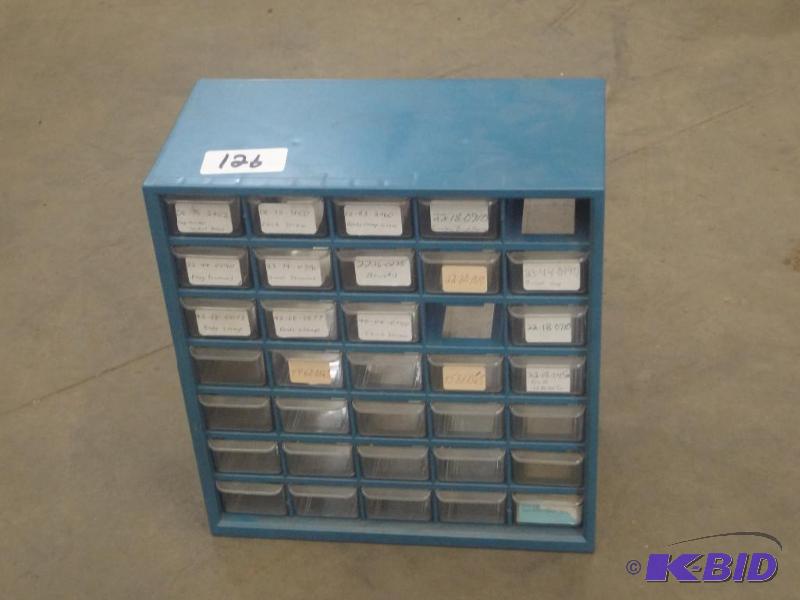 lot 126 image: Plastic NutsBolts Bin...