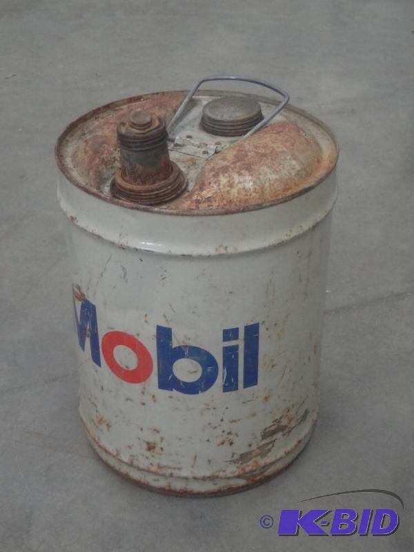 lot 133 image: Vintage 5-Gallon Mobi Oil Can...