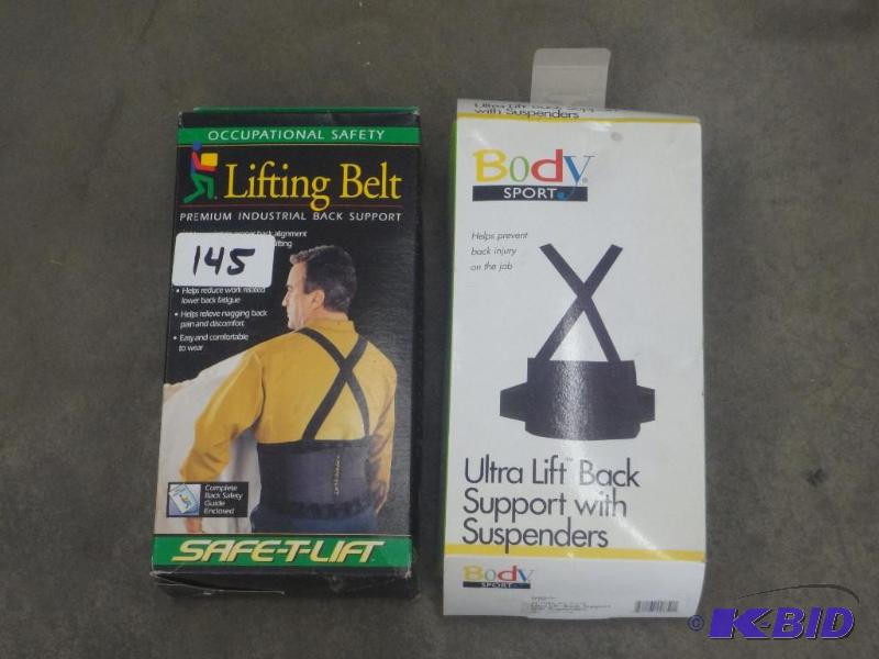 lot 145 image: (2) New Lifting Belts...