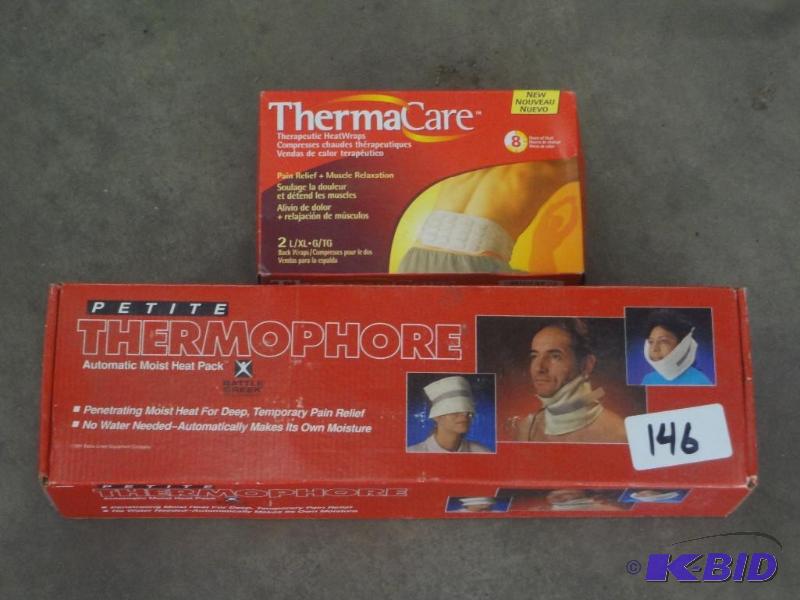 lot 146 image: (2) New Therapudic Heat Wrap Sets...