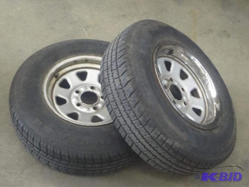 lot 158 image: (2) P2157515 Tires (Good Tread) W...