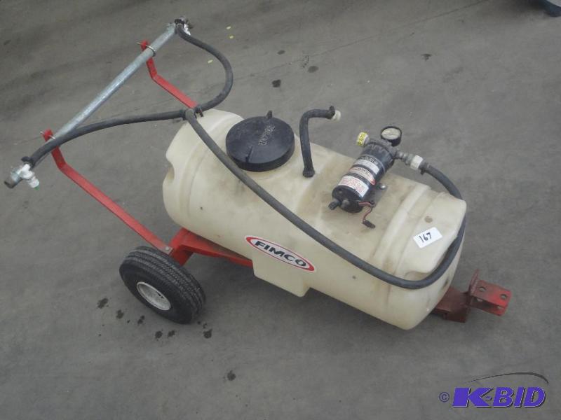 lot 167 image: Fimco Towable Sprayer With 12Volt E...