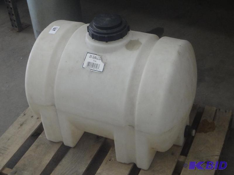 lot 169 image: 35-Gallon Poly Tank...
