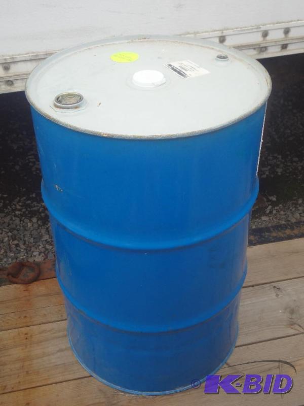lot 21 image: 55-Gallon Steel Sealed-Lid Barrel...