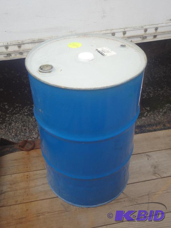 lot 22 image: 55-Gallon Steel Sealed-Lid Barrel...