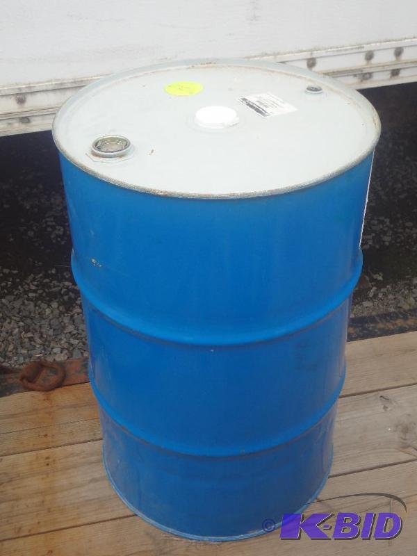 lot 23 image: 55-Gallon Steel Sealed-Lid Barrel...