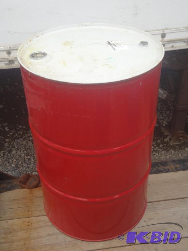 lot 25 image: 55-Gallon Steel Sealed-Lid Barrel...