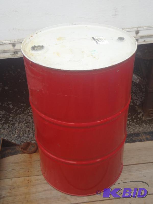 lot 26 image: 55-Gallon Steel Sealed-Lid Barrel...