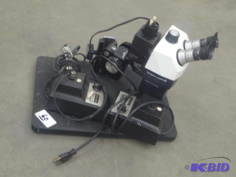 lot 60 image: Bausch & Lomb Microscope Set...