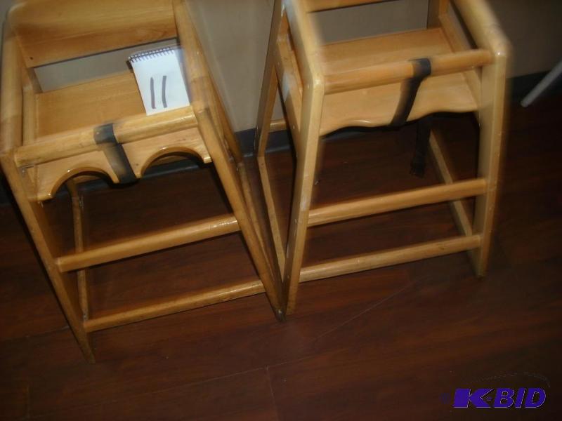 2 high chairs...