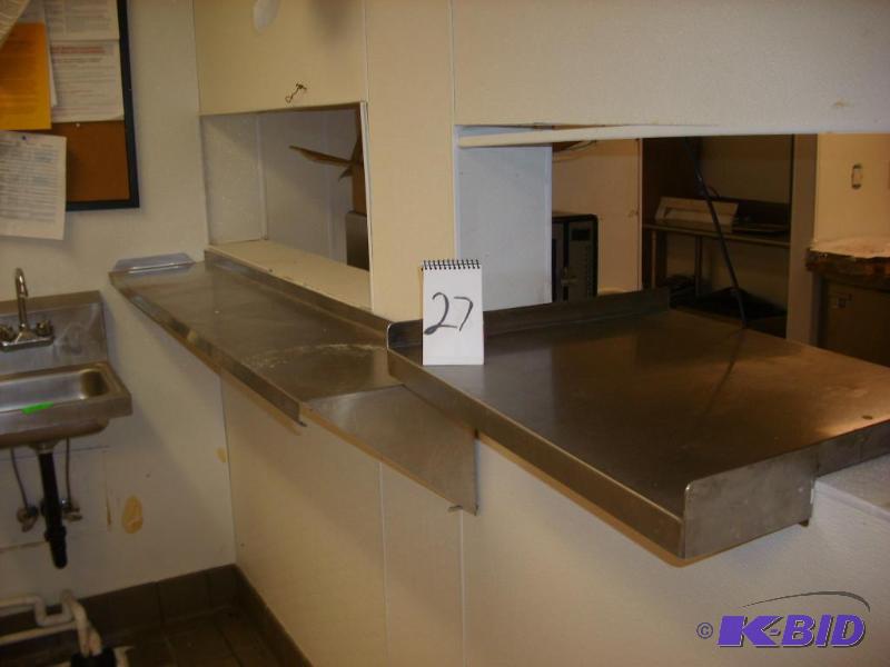 2 stainless shelves, 62 x 11 and 20...