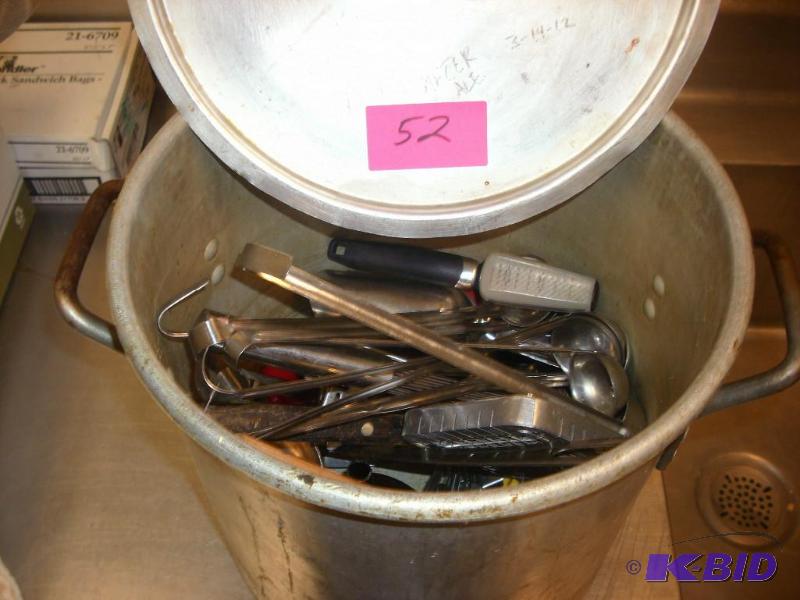 large pot with contents...