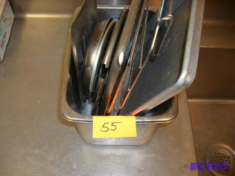 misc stainless steel lids...