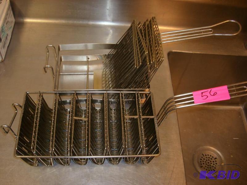 2 deep fryer trays...