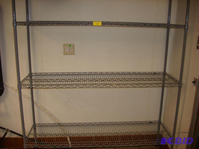 Shelf rack on casters, 60 x 18...