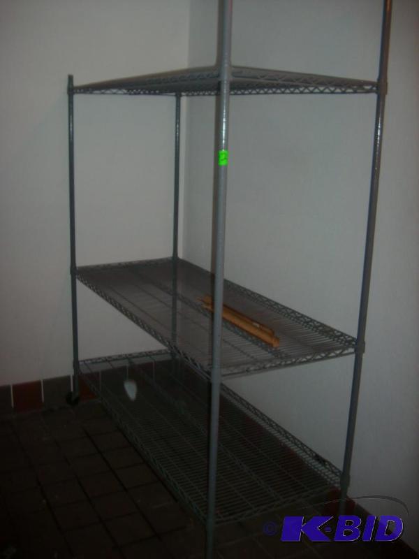 3 shelf rack on casters, 60 x 18 in...