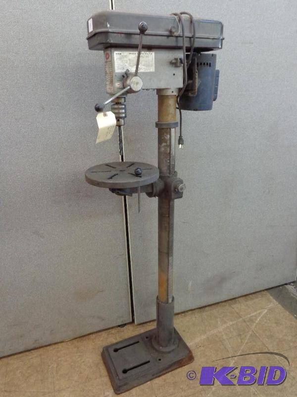 lot 2 image: K&ampF 16 Speed Floor Drill Press ...