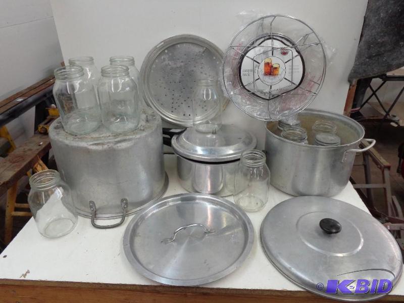 lot 43 image: Pots and Canning Jars & Canning...