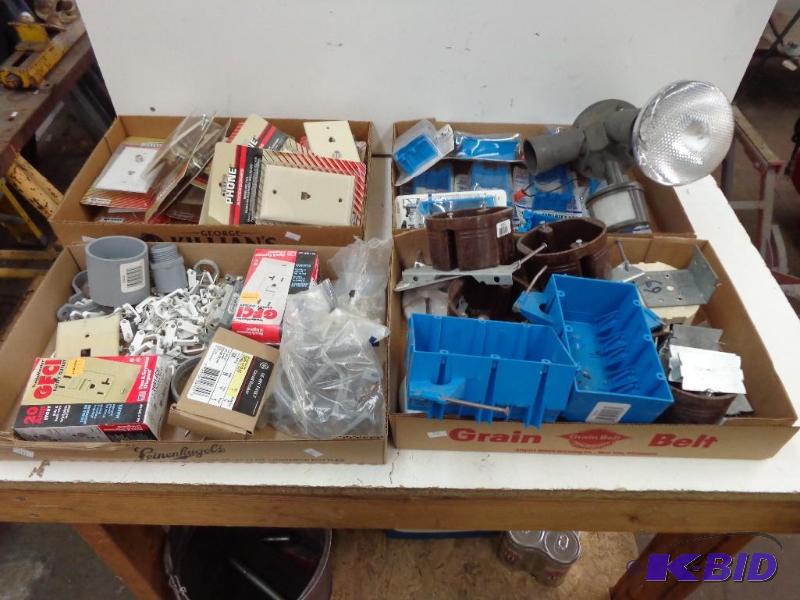 lot 46 image: Telephone Wall Plates, PVC Electric...