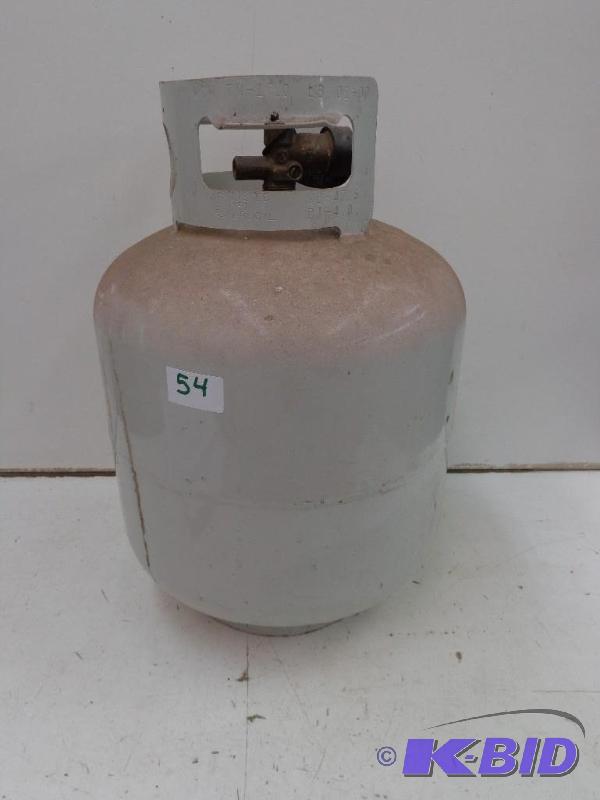 lot 54 image: 20 Lbs LP- Gas Tank  Good Condition...