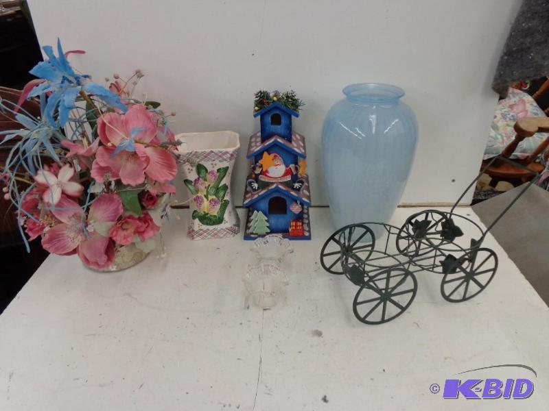 lot 67 image: Vases, Candle Holders, Plant Holder...