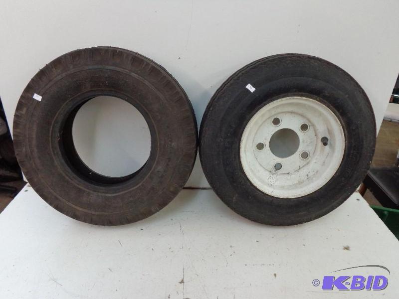 lot 87 image: Trailer Tires (1) General 4.804.00...