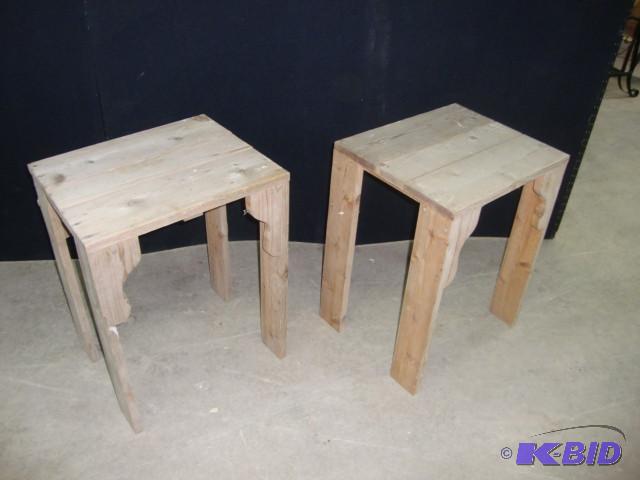 Rustic Wooden Tables, lot of 2...