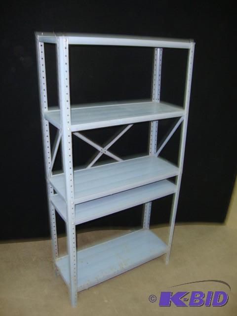 Blue Steel Shelf, 30in x 12in x 58i...