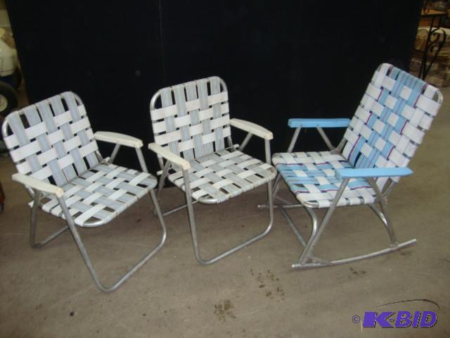 Folding Lawn Chairs, lot of 3...