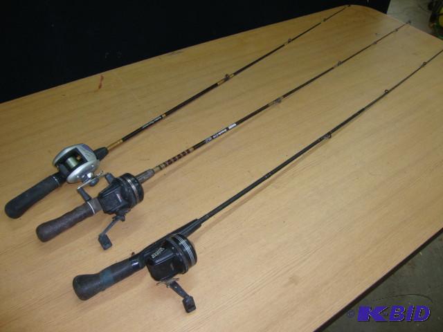 Lot of 3 Rod &amp Reels...