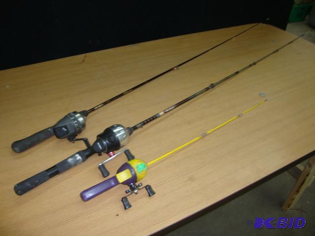 Lot of 3 Rod &amp Reels, 1 is for ...