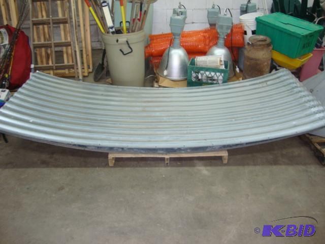 Corrugated Steel Panels, lot of 9, ...