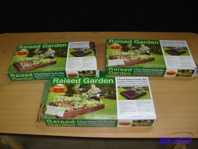 New 8-Panel Raised Gardens, lot of ...
