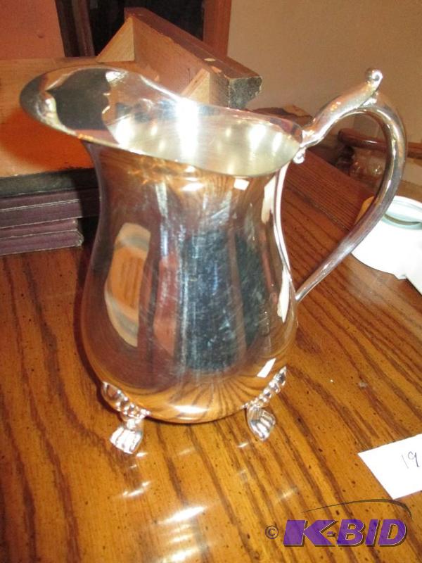 lot 19 image: Leo Silver Water Pitcher