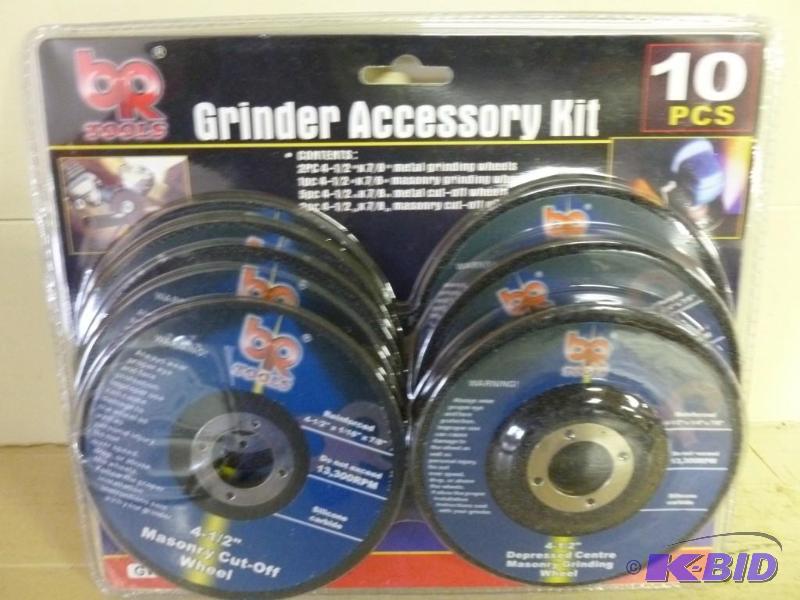 lot 141 image: Big Rock Tools 10 pcs. grinder whee...
